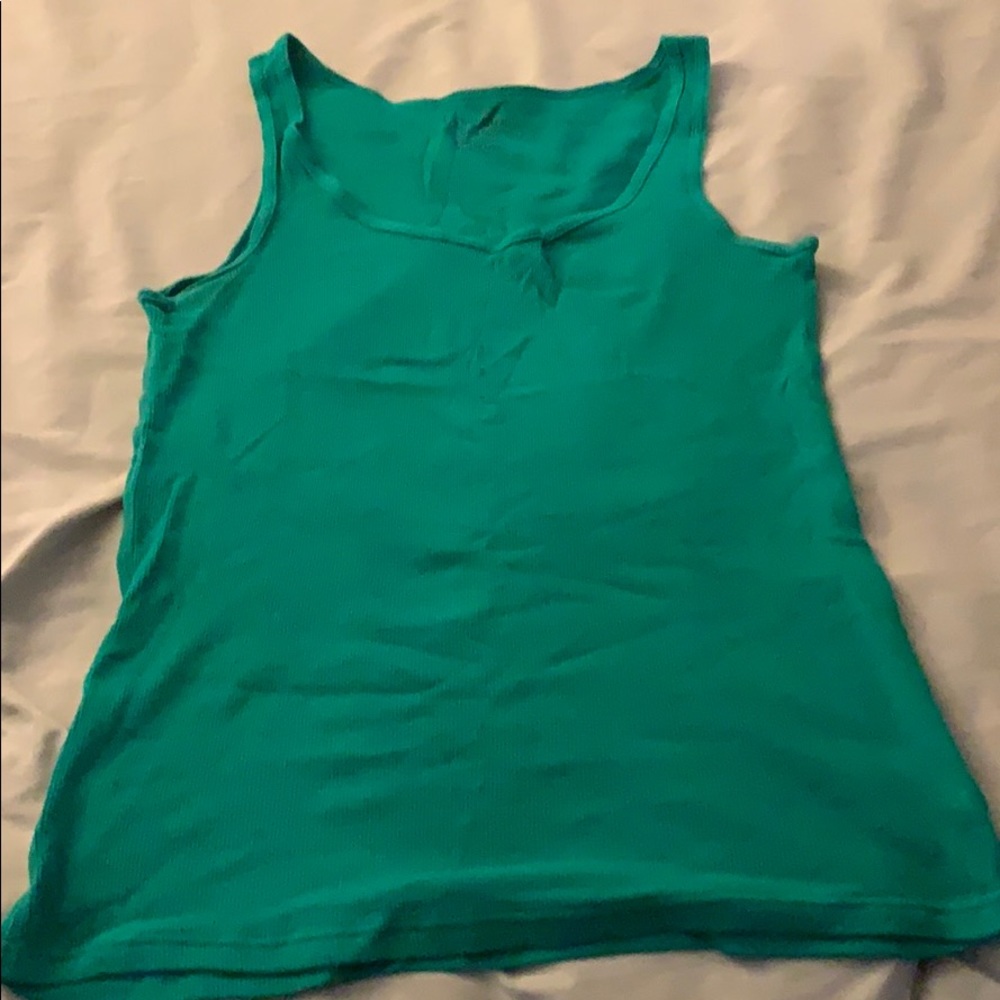 Green tank top